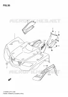 GARDE BOUE AVANT (LT A400FL2 P24) pour Suzuki KINGQUAD 400 2012
