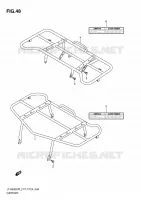 PORTE PAQUET (LT A500XPZL2 P17) pour Suzuki KINGQUAD 500 2012