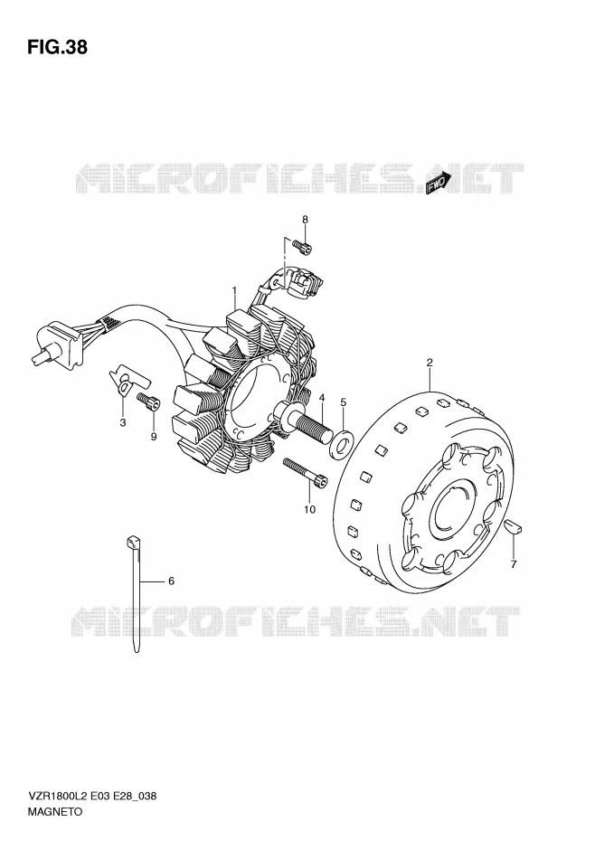 ALLUMAGE ROTOR - STATOR Suzuki MOTO 1800 INTRUDER 2012  VZR1800L2(E03)