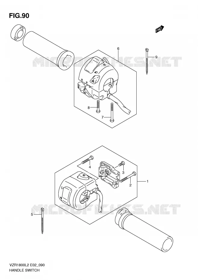 COMMODOS (VZR1800L2 E02) Suzuki MOTO 1800 INTRUDER 2012  VZR1800ZUFL2(E02)