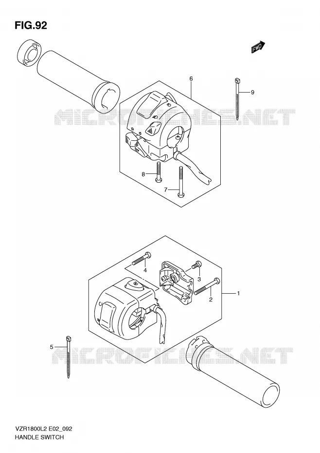 COMMODOS (VZR1800L2 E24) Suzuki MOTO 1800 INTRUDER 2012  VZR1800UFL2(E02)
