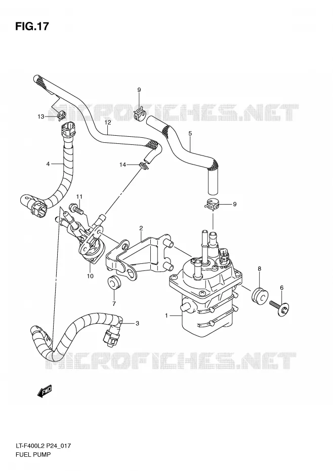 POMPE A ESSENCE Suzuki QUAD 400 KINGQUAD 2012  LT-F400L2(P24)
