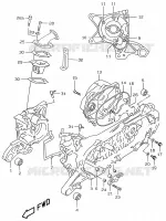 CARTER (MODELE AY50 V/W/X/Y) pour Suzuki KATANA 50 2001