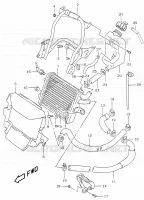RADIATEUR (MODELE AY50W/WRV/W/X/Y) pour Suzuki KATANA 50 2001