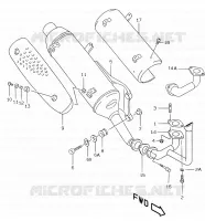 SILENCIEUX (MODELE X/Y EXCEPTE P26 AND AY50 P39 ) pour Suzuki KATANA 50 2001