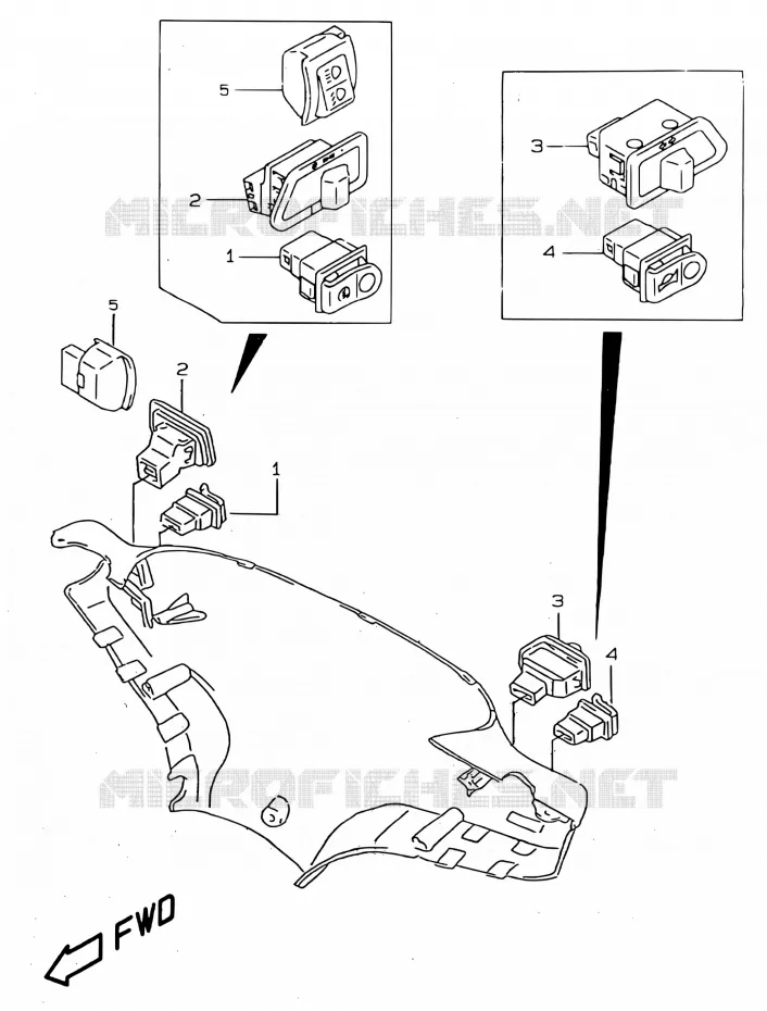 INTERRUPTEURS Suzuki SCOOTER 50 KATANA 2001  AY50WRYK1