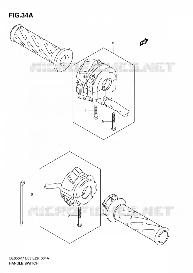 COMMODOS (MODEL L0) Suzuki MOTO 650 V-STROM 2010  DL650 L0 (E03,E28,E33)