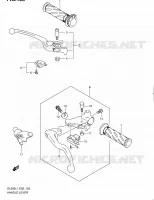 ENSEMBLE LEVIERS   POIGNEES (DL650L1 E24) pour Suzuki V-STROM 650 2011