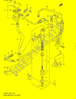 MAITRE CYLINDRE ARRIERE (DL650AL1 E02) pour Suzuki V-STROM 650 2011