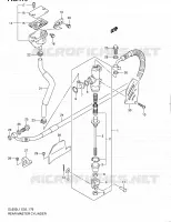 MAITRE CYLINDRE ARRIERE (DL650L1 E24) pour Suzuki V-STROM 650 2011