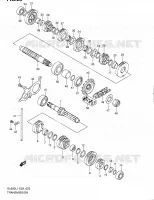 TRANSMISSION pour Suzuki V-STROM 650 2011