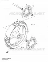 ROUE AVANT (DL650L1 E28) pour Suzuki V-STROM 650 2011