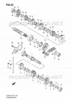 TRANSMISSION pour Suzuki V-STROM 650 2007