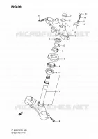 COLONNE DE DIRECTION pour Suzuki V-STROM 650 2009