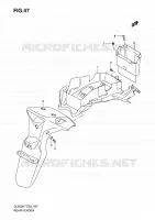 GARDE BOUE ARRIERE pour Suzuki V-STROM 650 2009