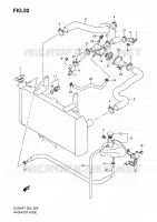 COLONNE DE DIRECTION pour Suzuki V-STROM 650 2011