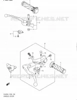 ENSEMBLE LEVIERS   POIGNEES (DL650L1 E24) pour Suzuki V-STROM 650 2011