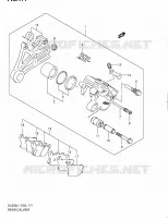 ETRIER DE FREIN ARRIERE (DL650L1 E24) pour Suzuki V-STROM 650 2011