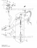 MAITRE CYLINDRE ARRIERE (DL650L1 E24) pour Suzuki V-STROM 650 2011