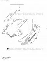 FLANCS DE CARENAGES pour Suzuki V-STROM 650 2011