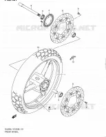 ROUE AVANT (DL650AL1 E03) pour Suzuki V-STROM 650 2011