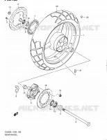 ROUE ARRIERE (DL650AL1 E19) pour Suzuki V-STROM 650 2011