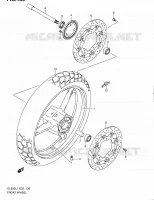 ROUE AVANT (DL650AL1 E02) pour Suzuki V-STROM 650 2011
