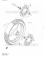 ROUE AVANT (DL650L1 E19) pour Suzuki V-STROM 650 2011