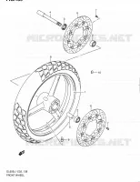 ROUE AVANT (DL650UEL1 E19) pour Suzuki V-STROM 650 2011