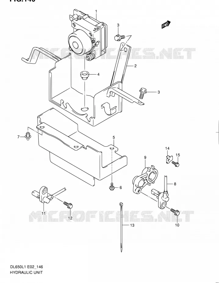 SYSTÈME ABS (DL650AL1 E24) Suzuki MOTO 650 V-STROM 2011  DL650AUEL1(E19)