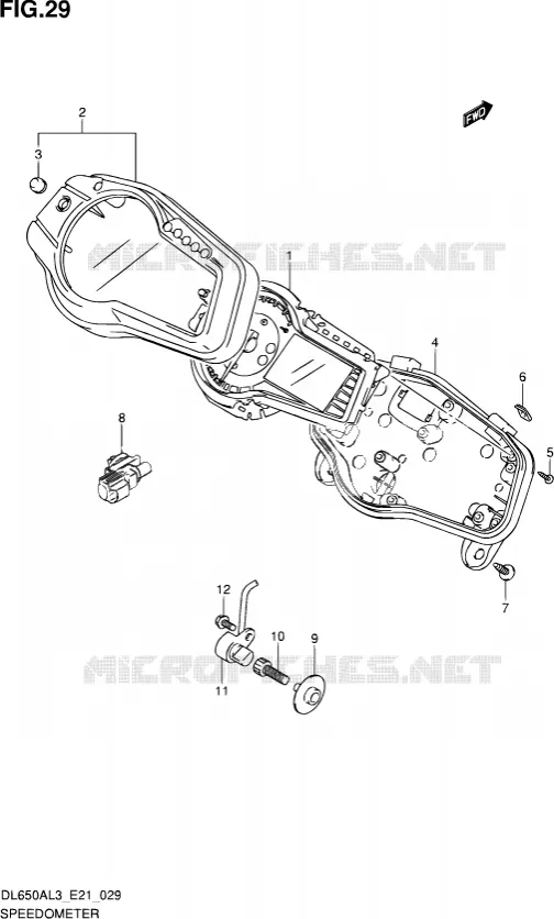 COMPTEUR Suzuki MOTO 650 V-STROM 2015  DL650AUE L3 (E21)