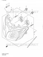 PHARE (DL650AUEL1 E19) pour Suzuki V-STROM 650 2011