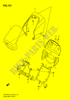COUVERCLE DE PHARE (VZR1800L2 E28) pour Suzuki INTRUDER 1800 2012