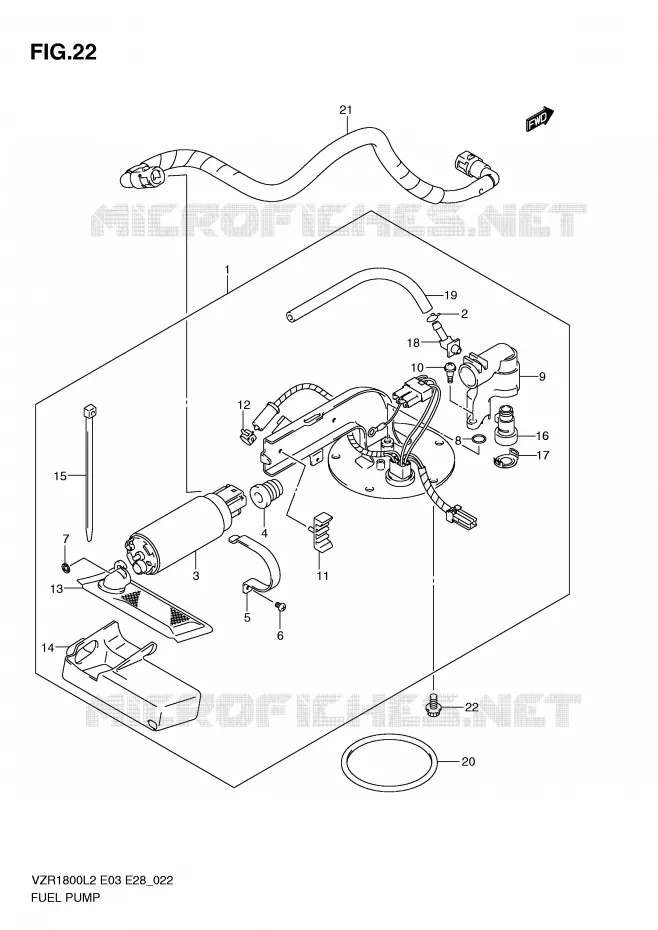 POMPE A ESSENCE Suzuki MOTO 1800 INTRUDER 2012  VZR1800L2(E03)