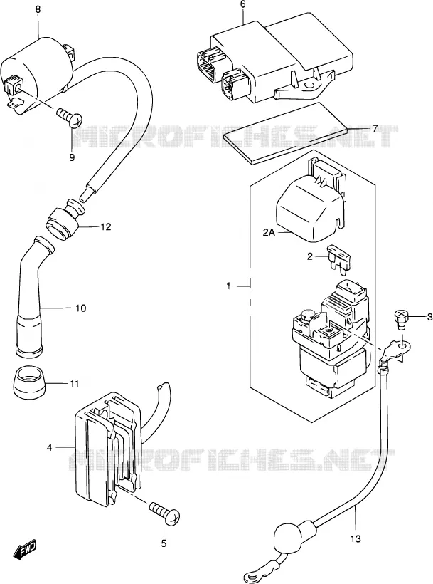 PARTIE ELECTRIQUE Suzuki MOTO 250 DR-Z 2004  DR-Z250 K4 (E03,E28,E33)