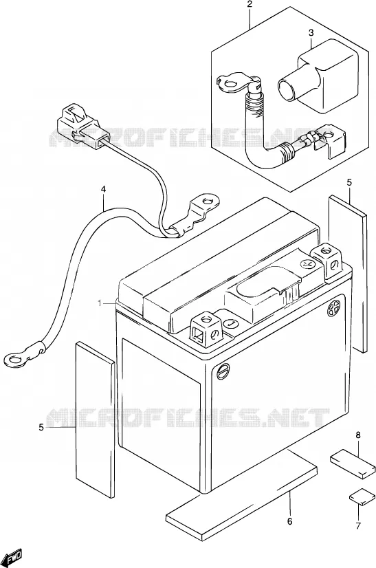 PHARE (MODELE K2/K3/K4/K5) Suzuki MOTO 250 DR-Z 2004  DR-Z250 K4 (E03,E28,E33)