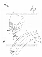 GARDE BOUE AVANT (MODELE K2/K3/K4) pour Suzuki DR-Z 400 2004