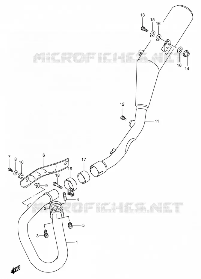 SILENCIEUX Suzuki MOTO 400 DR-Z 2000  DR-Z400 Y (E03,E28,E33)