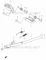 BEQUILLE (MODELE Y/K1/K2/K3) pour Suzuki DR-Z 400 2002