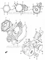 CARTER (DR Z400EY/EK1/EK2/EK3/EK4) pour Suzuki DR-Z 400 2004