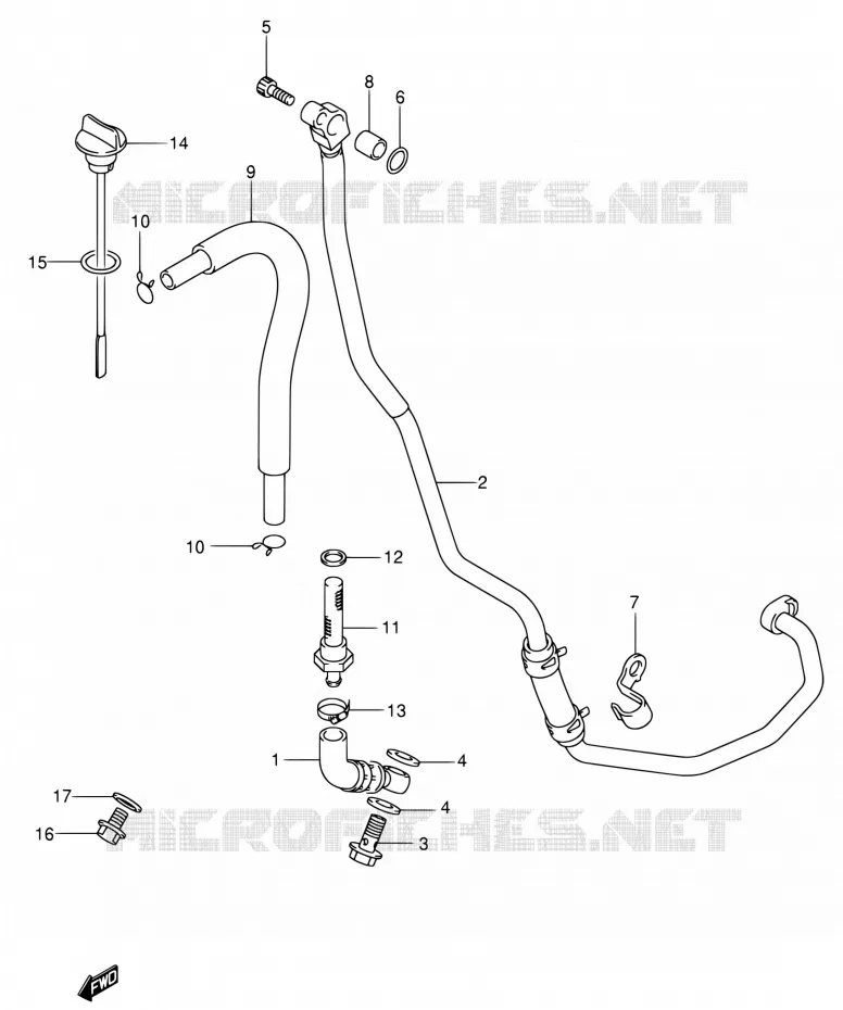 DURITE D'HUILE Suzuki MOTO 400 DR-Z 2004  DR-Z400EK4(E24)