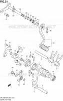 ENSEMBLE SELECTEUR DE VITESSES (DR Z400EK5/K6/K7 E01,P37) pour Suzuki DR-Z 400 2006