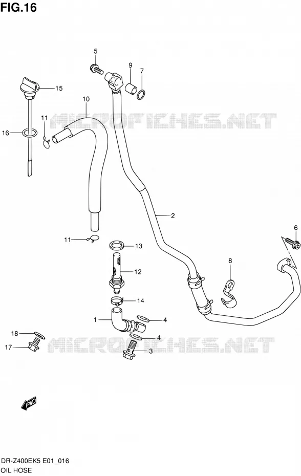 DURITE D'HUILE Suzuki MOTO 400 DR-Z 2006  DR-Z400EK6(E24)