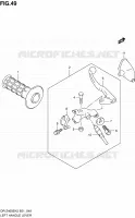ENSEMBLE LEVIER   POIGNEE GAUCHE (SANS E24) pour Suzuki DR-Z 400 2007