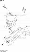 GARDE BOUE AVANT pour Suzuki DR-Z 400 2007