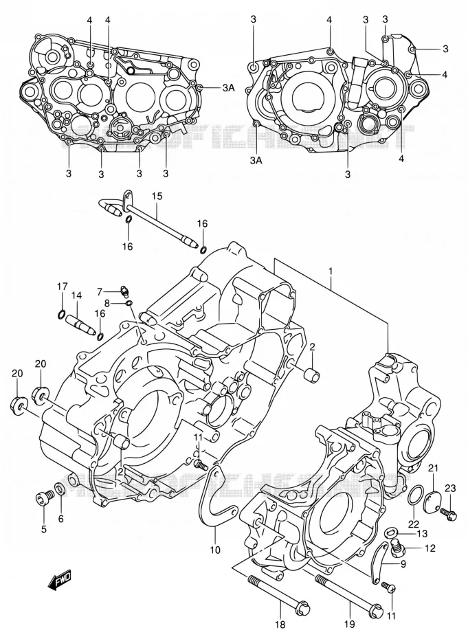 CARTER Suzuki MOTO 400 DR-Z 2000  DR-Z400EY(E24)