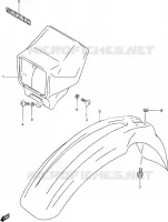 GARDE BOUE AVANT (MODELE K1) pour Suzuki DR-Z 400 2001