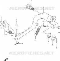 GARDE BOUE AVANT (MODELE K3/K4) pour Suzuki DR-Z 400 2003