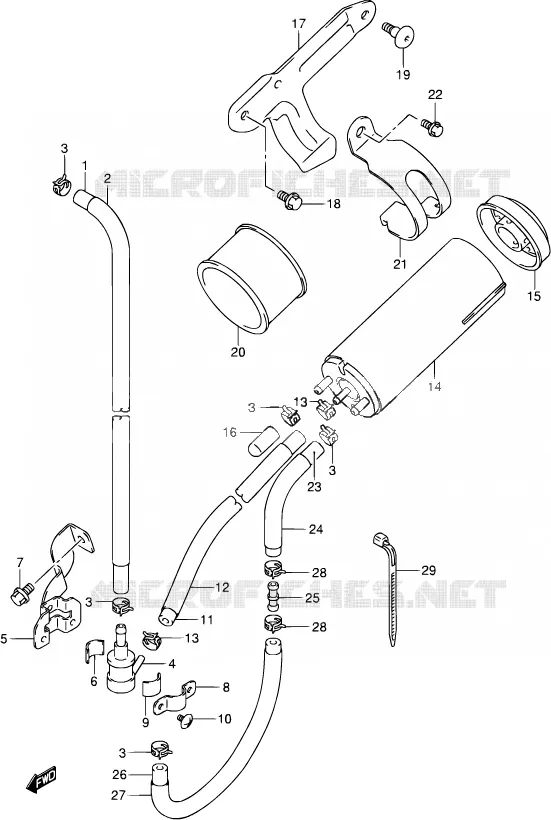 DEMARREUR Suzuki MOTO 400 DR-Z 2003  DR-Z400S K3 (E03,E28,E33)