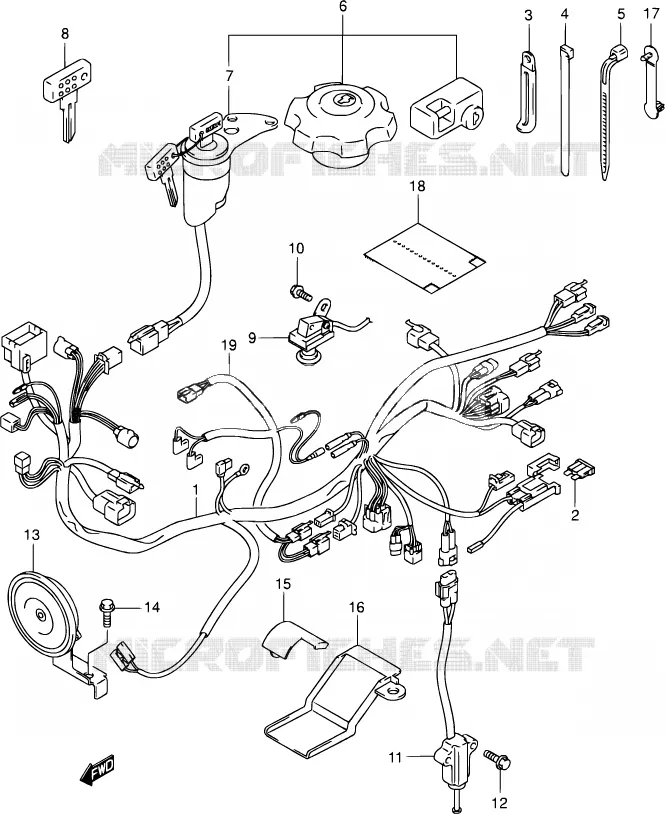 DEMARREUR Suzuki MOTO 400 DR-Z 2003  DR-Z400S K3 (E03,E28,E33)